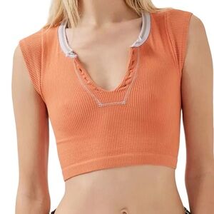 Out From Under Go For Gold Seamless Top Orange